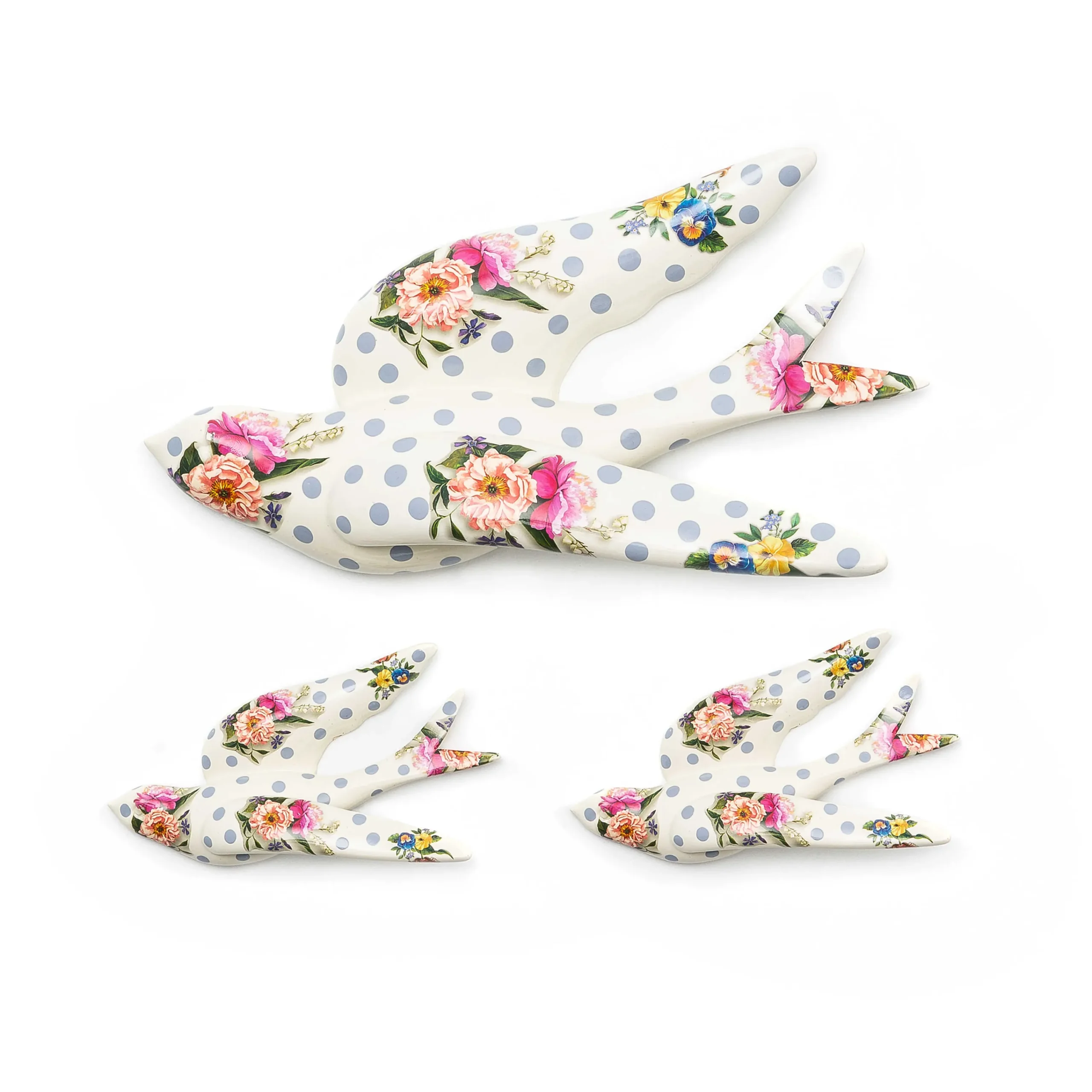 Wildflowers Swallowtail Wall Decor - Blue|MacKenzie-Childs Sale