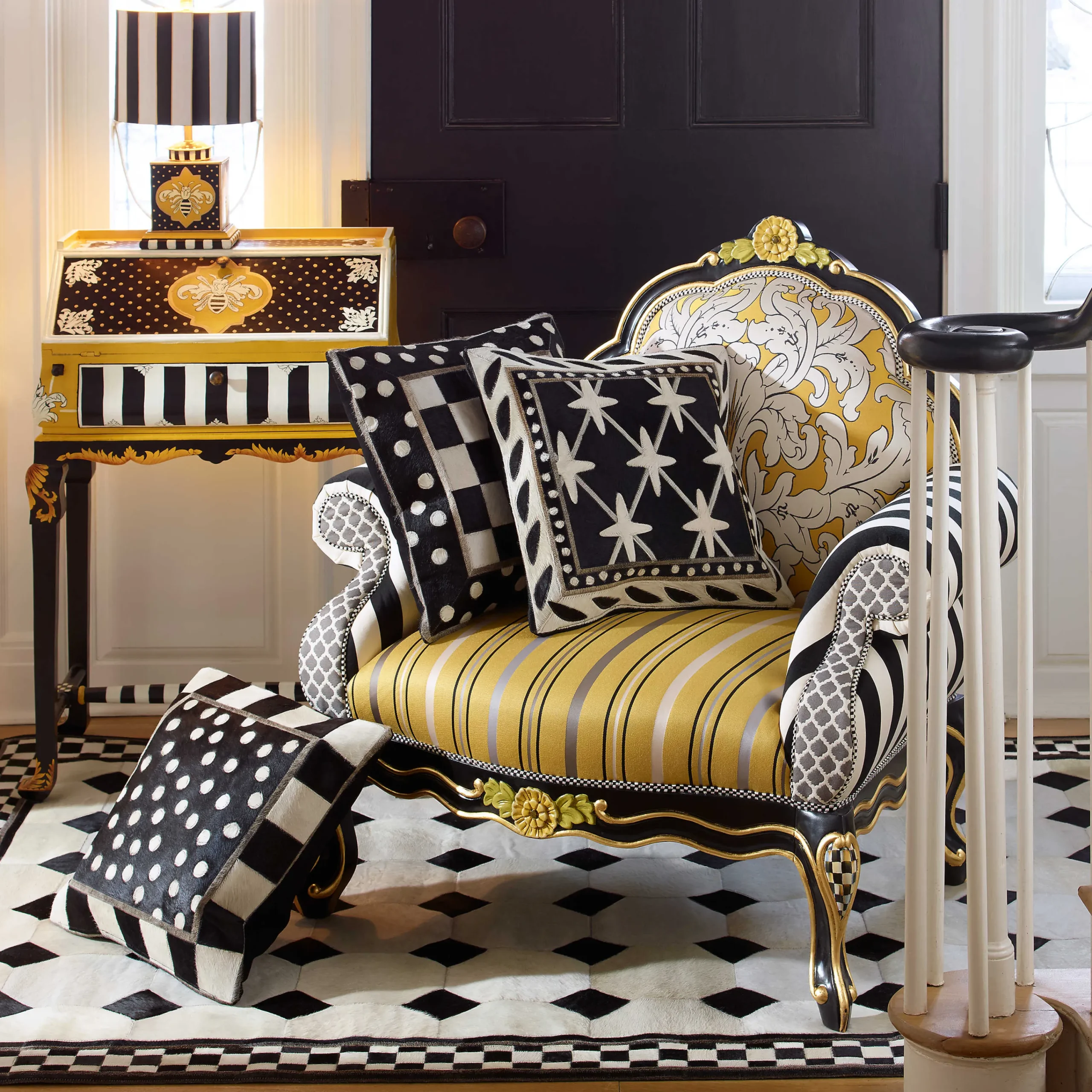 Worker Bee Writing Desk|MacKenzie-Childs Discount