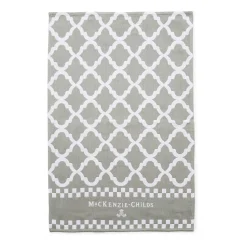 Zig Zag Dish Towels - Sterling - Set Of 3|MacKenzie-Childs