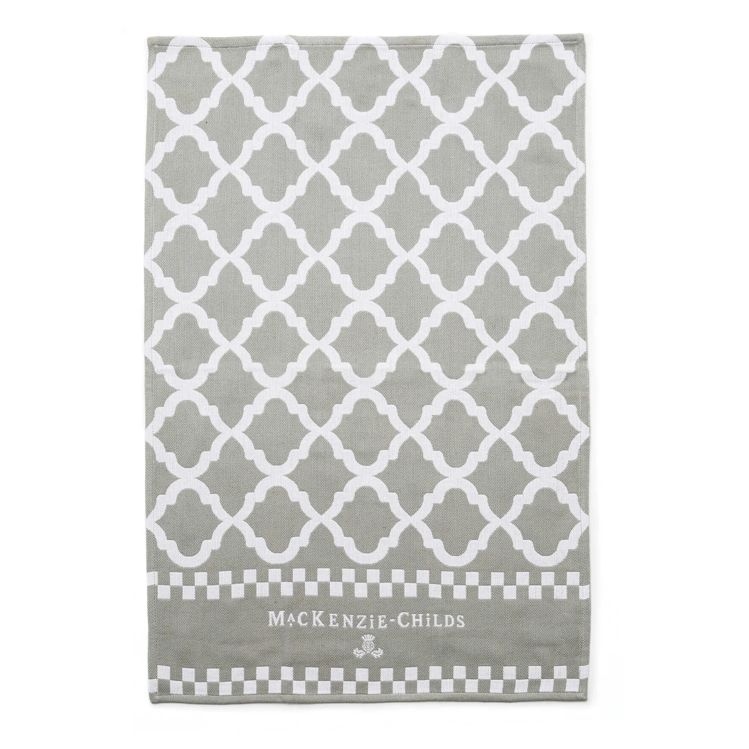Zig Zag Dish Towels - Sterling - Set Of 3|MacKenzie-Childs