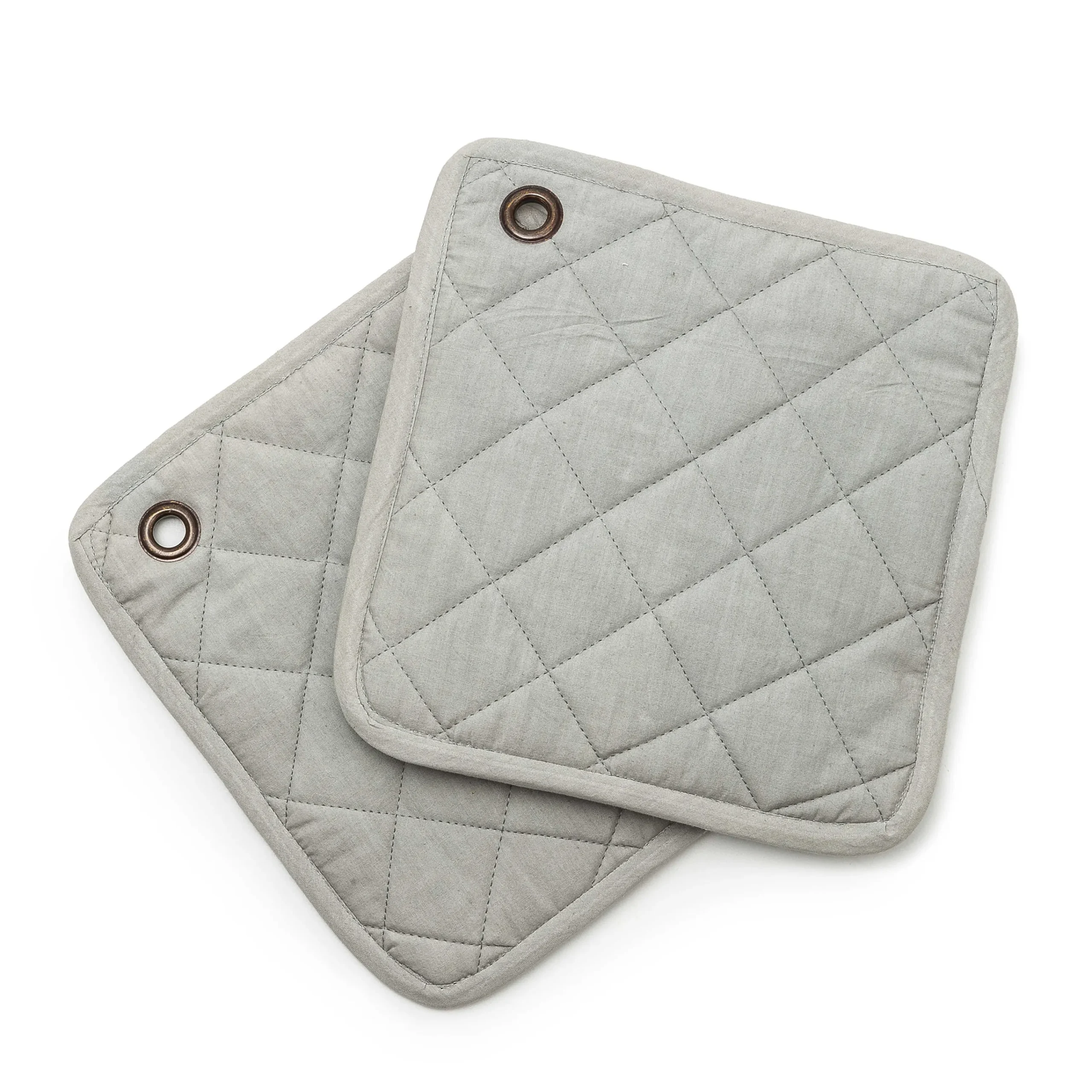 Zig Zag Potholder - Sterling - Set Of 2|MacKenzie-Childs